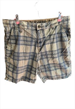 Chino style check 90s shorts with pockets 