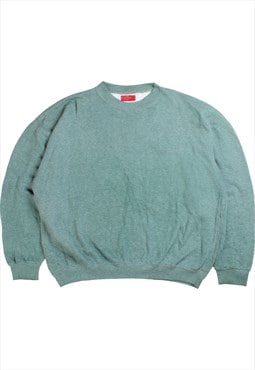 Lee cooper  Spellout Crewneck Sweatshirt Large Green