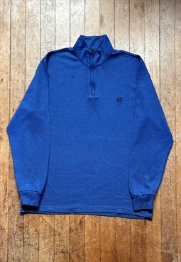 Chaps Blue Quarter Zip Sweatshirt
