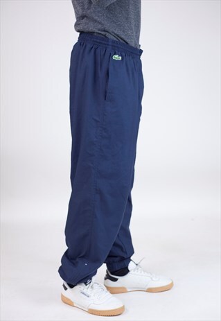 VINTAGE 90S LACOSTE NAVY TRACKSUIT BOTTOMS