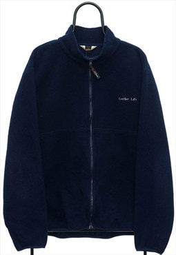 Vintage LL Bean Gerber Life Navy Full Zip Fleece Womens