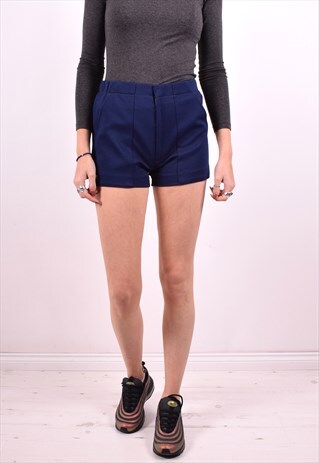 LACOSTE WOMENS VINTAGE SHORTS W26 BLUE 90'S