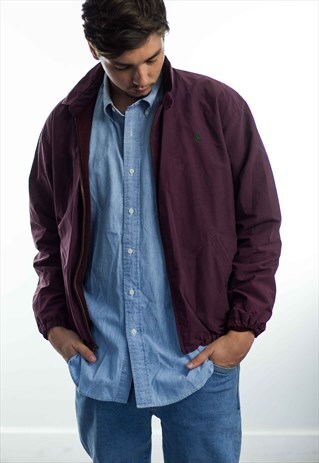 VINTAGE POLO RALPH LAUREN LOGO JACKET 90S M 22