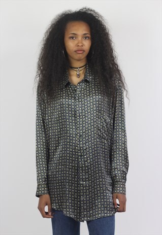 VINTAGE SILK PATTERNED SHIRT