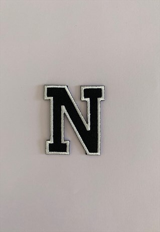 VARSITY LETTER IRON OR SEW ON PATCH - N