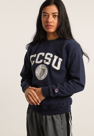 VINTAGE CHAMPION COLLEGE PRINT SWEATSHIRT
