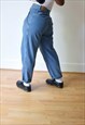 VINTAGE HIGH WAIST MOM JEANS BLUE 