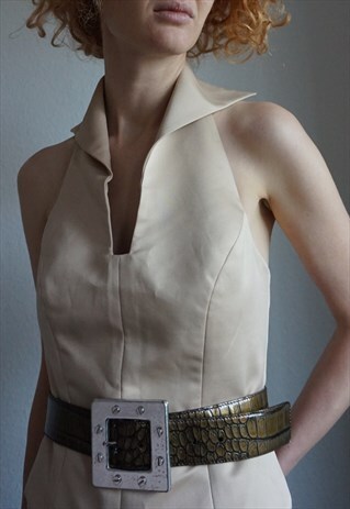D&G WAIST PATENT LEATHER BELT VINTAGE DOLCE & GABBANA