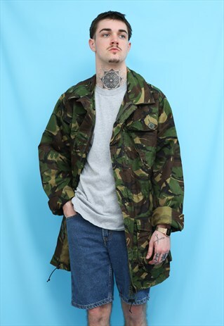 VINTAGE CAMO ARMY MILITARY JACKET