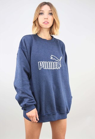 VINTAGE OVERSIZED BLUE PUMA SWEATSHIRT