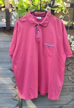 Vintage Lacoste Devanlay pink polo shirt XL