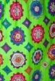 SHORTS VINTAGE 80S FLUERO GREEN BERMUDA BEACH SIZE SMALL