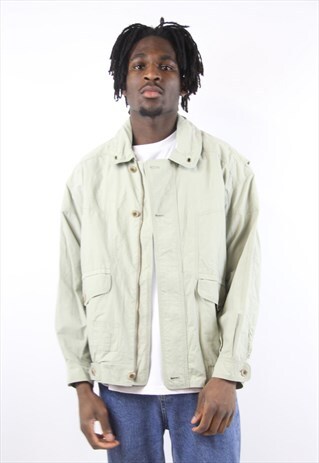 VINTAGE BEIGE WORKER STYLE JACKET