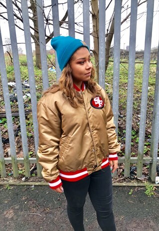 VINTAGE NFL SAN FRANCISCO 49ERS SATIN SUPERBOWL JACKET