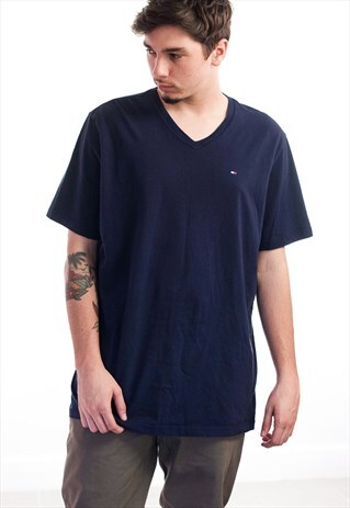 VINTAGE TOMMY HILFIGER LOGO T-SHIRT 90S XL 7.9