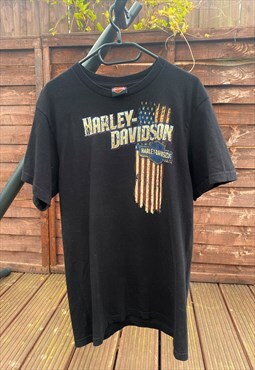 Retro Harley Davidson London T-shirt black medium 