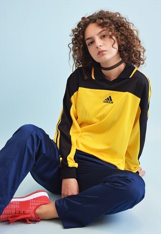 90'S RETRO VARSITY OVERSIZED SHIMMER ADIDAS JUMPER