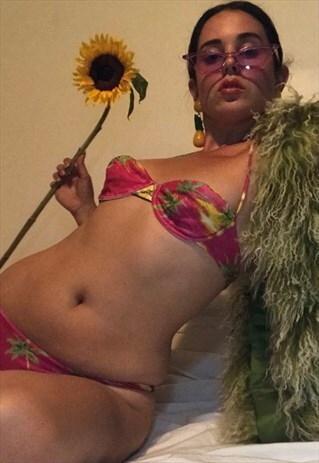 VINTAGE Y2K DOLCE AND GABBANA HAWAIIAN BIKINI