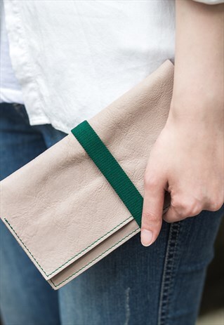 ITALY COW LEATHER TRAVEL WALLET - GREY (FOR HIM/FOR HER)