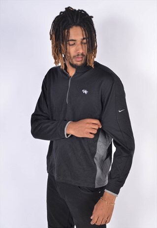 VINTAGE NIKE 1/4 ZIP SWEATSHIRT BLACK