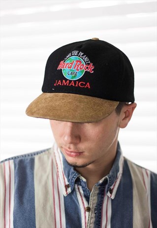 VINTAGE HARD ROCK CAFE BASEBALL CAP LOGO 90S X 4.0