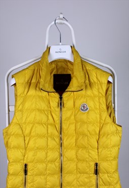 Moncler vintage yellow vest full zip rarity qualited S