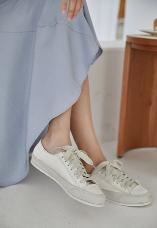 PREMIUM PLATFORM SNEAKERS IN WHITE