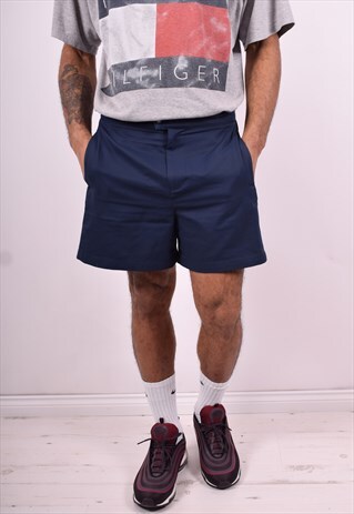 ELLESSE MENS VINTAGE SHORTS W38 NAVY BLUE 90'S