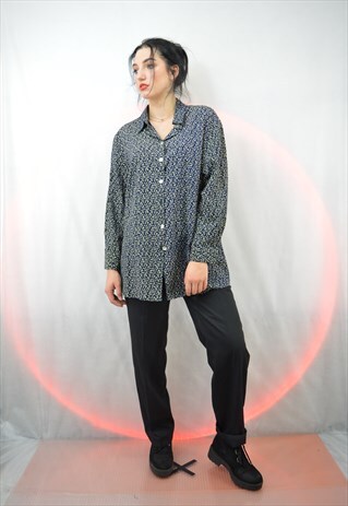 VINTAGE GRAPHIC MULTICOLOUR BLOUSE