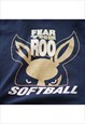 RUSSEL ATHLETIC VINTAGE NAVY FEAR THE ROO HOODIE WOMENS