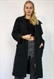VINTAGE AQUASCUTUM PUFFER COAT IN BLACK XL