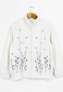 Vintage Floral Embroidered Jacket 