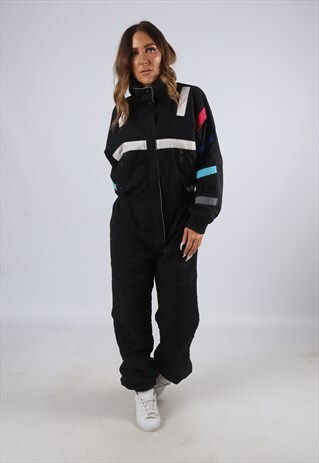 VINTAGE RODEO FULL SKI SUIT SNOW SPORTS UK L 14 (JDQ)