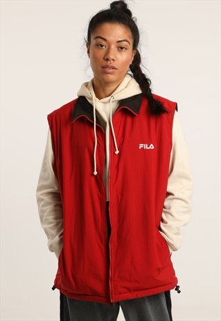 VINTAGE FILA REVERSIBLE GILLET JACKET