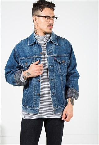 VINTAGE 80S LEVI'S LINED DENIM JACKET / S1317