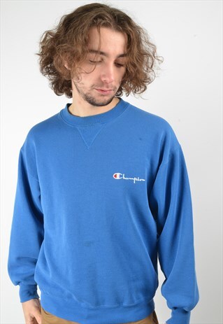 VINTAGE CHAMPION 90'S SWEATSHIRT IN BLUE