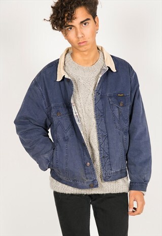 VINTAGE 80S WRANGLER WINTER BLANKET JACKET / R3100C400