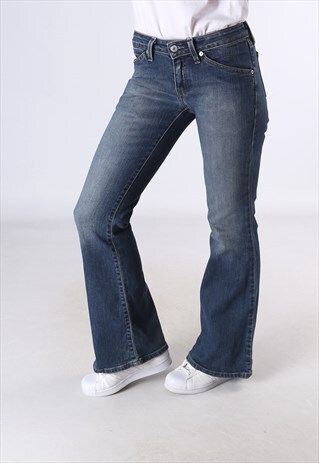 LEVIS 511 FLARE DENIM JEANS FLARED LEG UK 8 (C5E)