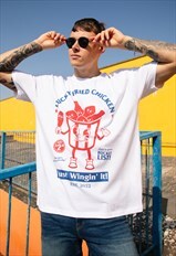 Lucky Fried Chicken Men's Graphic T-Shirt