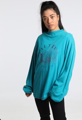 90S NAUTICA EMBROIDERED SPELLOUT SWEATSHIRT