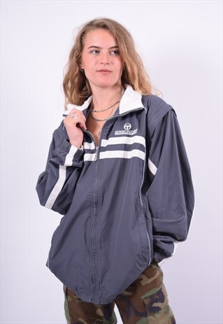 VINTAGE SERGIO TACCHINI TRACKSUIT TOP JACKET BLUE