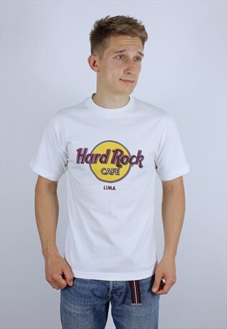 VINTAGE HARD ROCK CAFE LIMA T-SHIRT PRINT