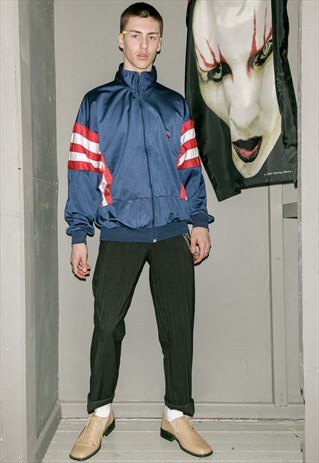 VINTAGE TRICOLOR SPORT JACKET / 1990S