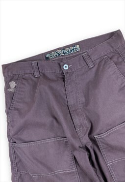 Energie Vintage Y2K Brown shorts Embroidered  