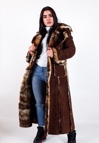 VINTAGE FAUX FUR LINED JACKET J3259