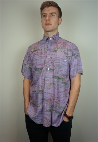 PURE SILK PATTERNED SHIRT
