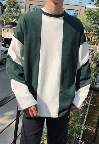 FRESH LONG SLEEVE GREEN WHITE