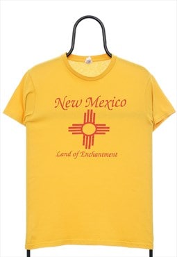Vintage New Mexico Graphic Yellow TShirt Womens