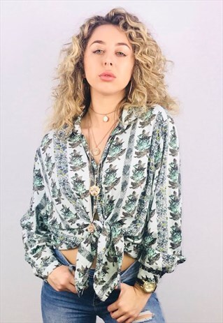VINTAGE OVERSIZED PATTERN SHIRT
