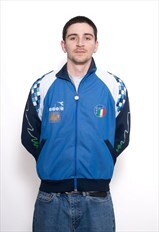 Vintage Diadora 90s Italia Italy Sport Football Track jacket